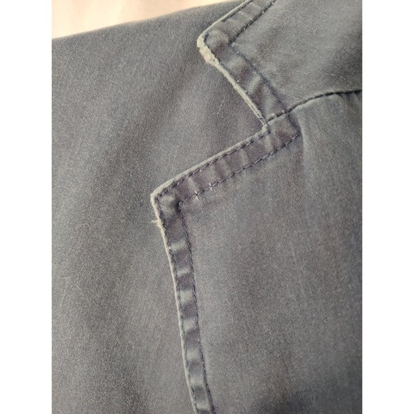 Open Lab Dark Chambray Blazer Made in Italy Moto School Boy Style Size 48 - Picture 5 of 7